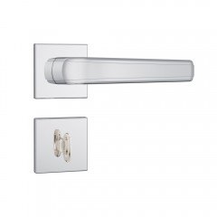 Fechadura 823/23 Roseta Quadrada 1 Banheiro Inox