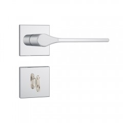 Fechadura 823/25 Roseta Quadrada 1 Banheiro Inox