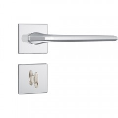 Fechadura 823/27 Roseta Quadrada 1 Banheiro Inox