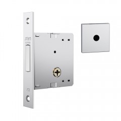 Fechadura 1002 Roseta Quadrada 1 Tetra Externa Inox