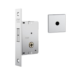 Fechadura 1008 Roseta Quadrada 1 Tetra Externa Inox