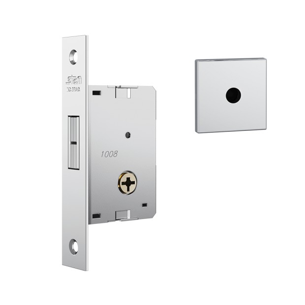 Fechadura 1008 Roseta Quadrada 1 Tetra Externa Inox