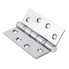 Dobradica Reforcada Com Rolamento 4 X 3 X 2,4 Inox Polido Caixa 12 unidades