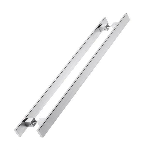 Puxador Ravenna 3010 Inox 304 Duplo 30 X 10 X 400mm Inox Polido