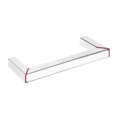 Puxador Para Movel 1010 NY Inox 304 Vermelho 128mm Inox Polido