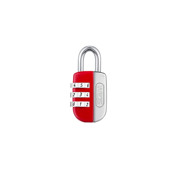 Cadeado Life Colors com Segredo Vermelho Encartelado 20mm