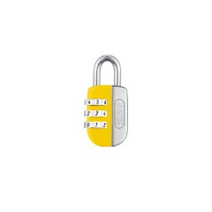 Cadeado Life Colors com Segredo Amarelo 20mm Encartelado