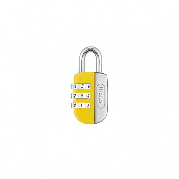 Cadeado Life Colors com Segredo Amarelo 20mm Encartelado