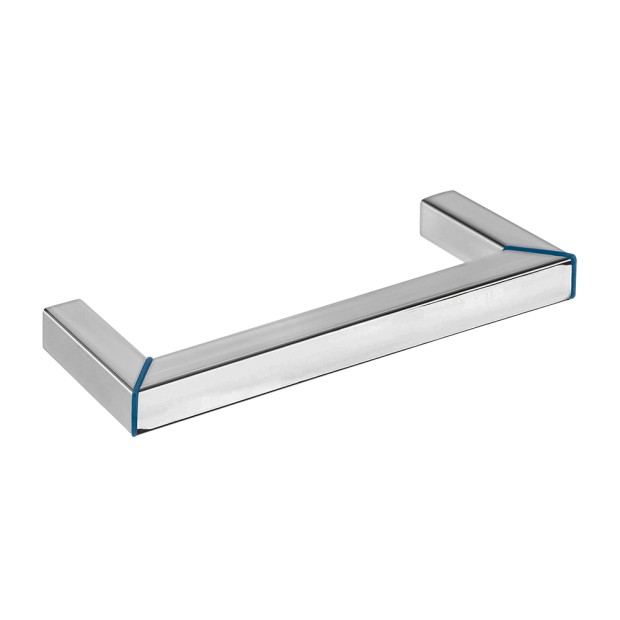Puxador Para Movel 1010 NY Inox 304 Azul 256mm Inox Escovado