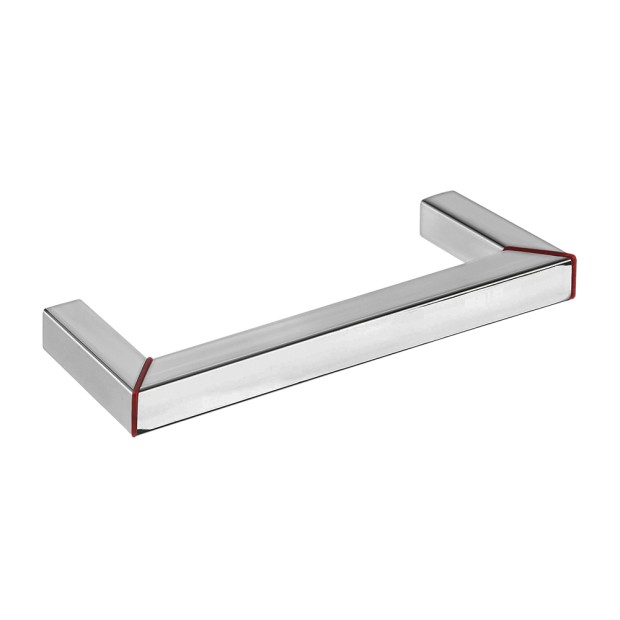 Puxador Para Movel 1010 NY Inox 304 Vermelho 600mm Inox Escovado