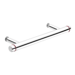 Puxador Para Movel 1200 NY Inox 304 Vermelho 128mm Inox Polido