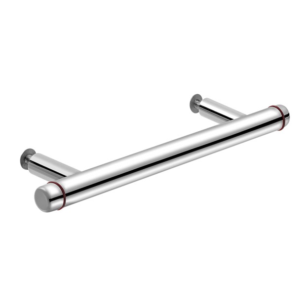Puxador Para Movel 1200 NY Inox 304 Vermelho 192mm Inox Escovado