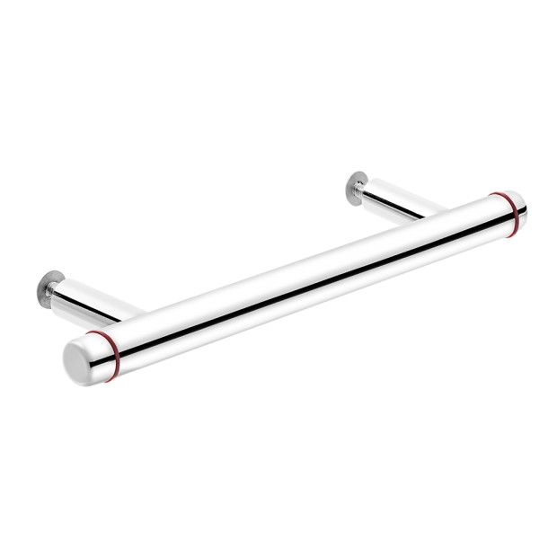Puxador Para Movel 1200 NY Inox 304 Vermelho 256mm Inox Polido