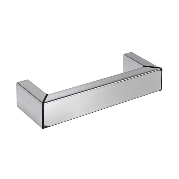 Puxador Para Movel 2010 NY Inox 304 Preto 128mm Inox Escovado