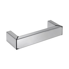 Puxador Para Movel 2010 NY Inox 304 Preto 256mm Inox Escovado