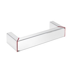 Puxador Para Movel 2010 NY Inox 304 Vermelho 480mm Inox Polido