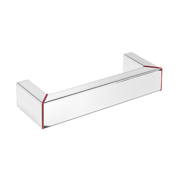 Puxador Para Movel 2010 NY Inox 304 Vermelho 480mm Inox Polido