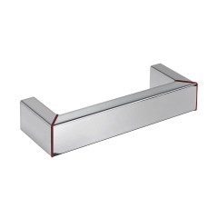 Puxador Para Movel 2010 NY Inox 304 Vermelho 600mm Inox Escovado