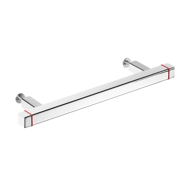 Puxador Para Movel 1212 NY Inox 304 Vermelho 192mm Inox Polido