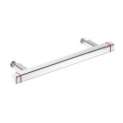 Puxador Para Movel 1212 NY Inox 304 Vermelho 256mm Inox Polido