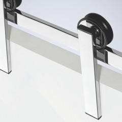 Kit Smart Inox 304 Trilho 2,0m Para Porta Ate 40 Kg Inox Polido