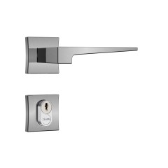 Fechadura Classic 55 3200 Roseta Quadrada Externa Cromo Escovado