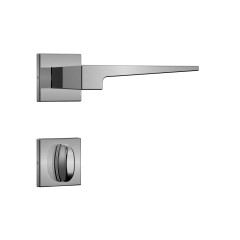 Fechadura Classic 40 3200 Roseta Quadrada Banheiro Inox Escovado
