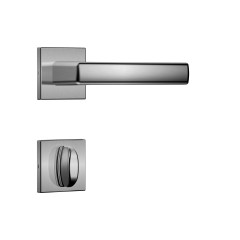 Fechadura Classic 40 3400 Roseta Quadrada Banheiro Inox Escovado