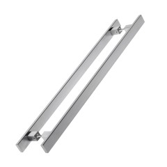 Puxador Ravenna 3010 Inox 304 Duplo 30 X 10 X 800mm Inox Escovado