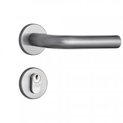 Fechadura 803/31i AISI 304 Roseta Redonda Externa Inox Escovado