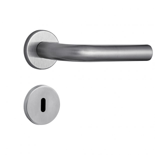 Fechadura 813/31i AISI 304 Roseta Redonda Interna Inox Escovado