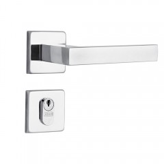 Fechadura 803/29i AISI 304 Roseta Quadrada 1 Externa Inox Escovado