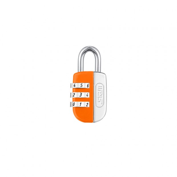 Cadeado Life Colors com Segredo Laranja 20mm Encartelado