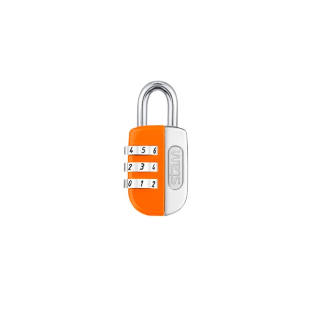 Cadeado Life Colors com Segredo Laranja 20mm Encartelado
