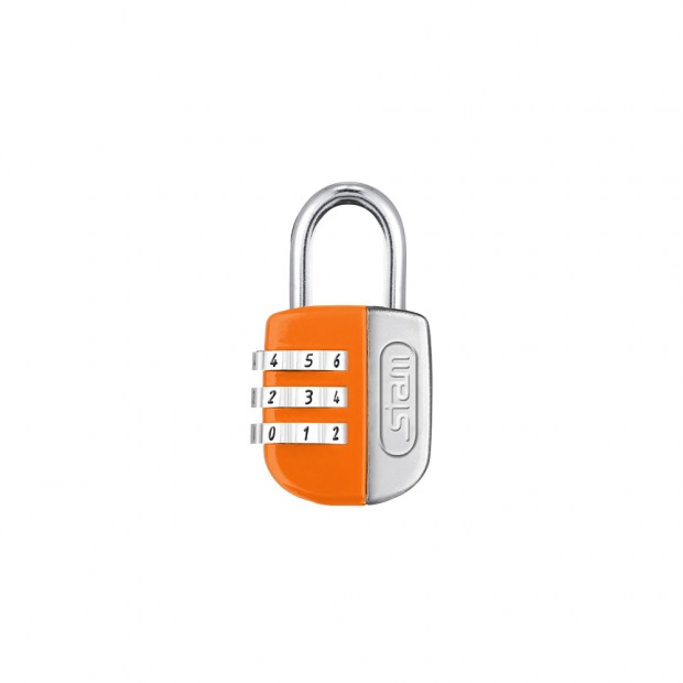 Cadeado Life Colors com Segredo Laranja 25mm Encartelado