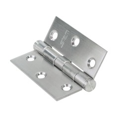 Dobradiça Sem Rolamento 3 X 2,5 X 1,9 Inox Escovado Caixa 12 unidades