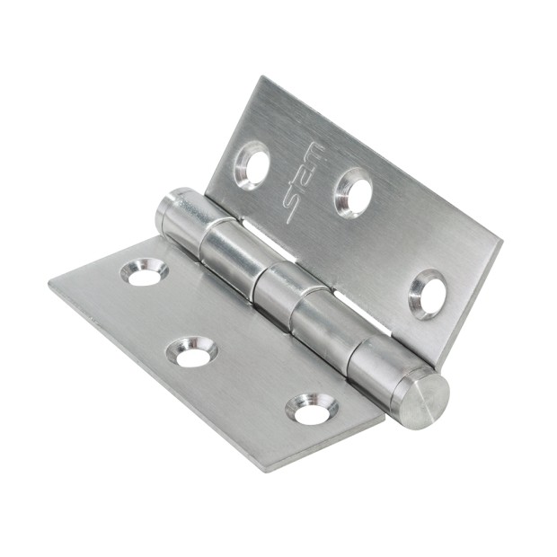Dobradiça Sem Rolamento 3 X 2,5 X 1,9 Inox Escovado Caixa 12 unidades
