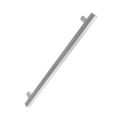 Puxador Madrid 2525 Inox 304 Simples 25 X 25 X 400mm Inox Polido