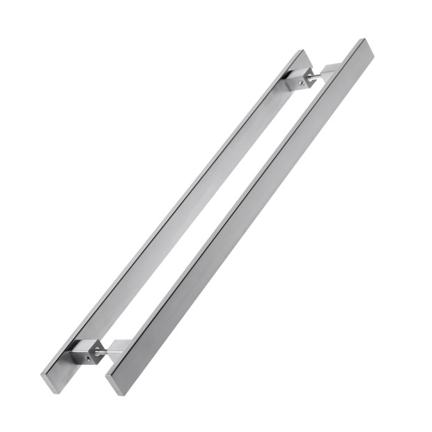 Puxador Ravenna 3010 Inox 304 Duplo 30 X 10 X 1000mm Inox Escovado