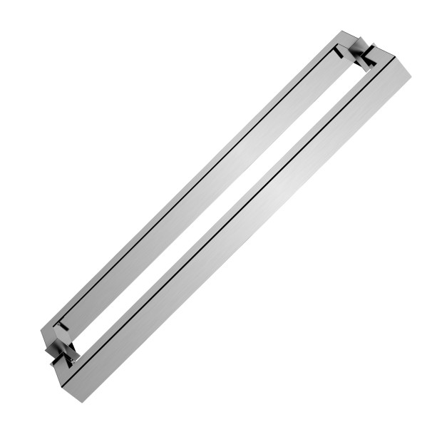 Puxador Milano 4020 Inox 304 Duplo 40 X 20 X 600mm Inox Escovado
