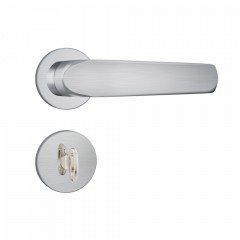 Fechadura 823/09 Roseta RedondaBanheiro Inox Escovado
