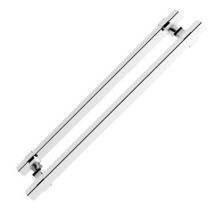 Puxador Barcelona 2525 Inox 304 Duplo 25 X 25 X 1500mm Inox Polido