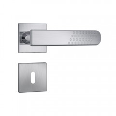 Fechadura 813/21 Roseta Quadrada 1 Interna Inox Escovado