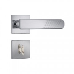 Fechadura 823/21 Roseta Quadrada 1 Banheiro Inox Escovado