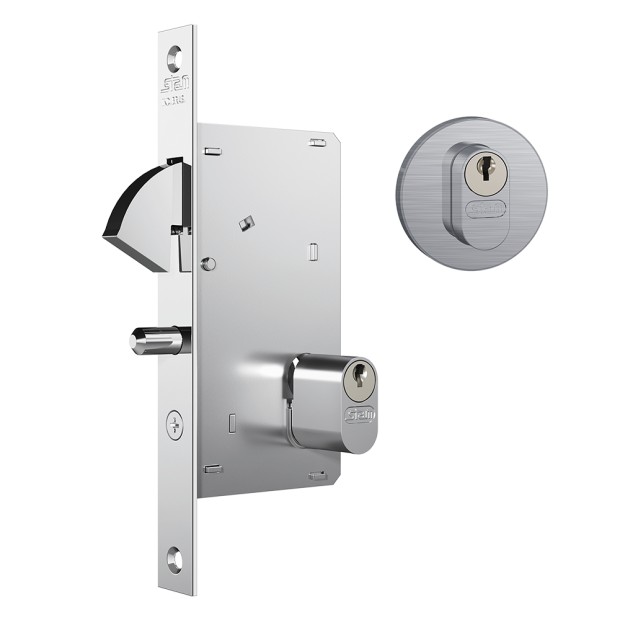 Fechadura 950 Roseta Redonda Gorje Externa Inox Escovado