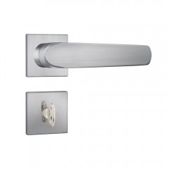 Fechadura 823/09 Roseta Quadrada 1 Banheiro Inox Escovado