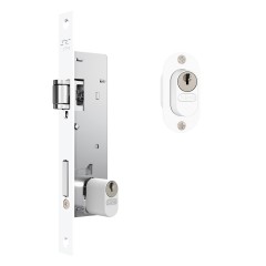 Fechadura 601 Trinco Rolete Externa Branco