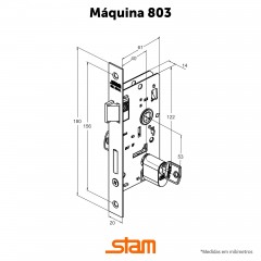 Fechadura 803/33 Gorje Externa Branco