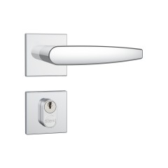 Fechadura 803/33 Roseta Quadrada 1 Gorje Externa Inox