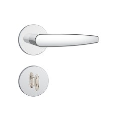 Fechadura 823/33 Roseta Redonda Banheiro Inox